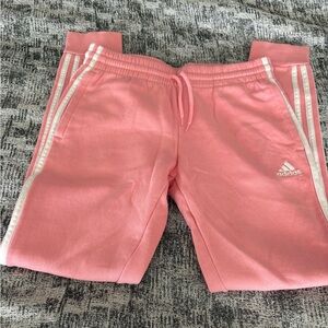 Adidas Pink Girls Sweatpants Size Medium